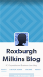 Mobile Screenshot of blog.roxburghmilkins.com